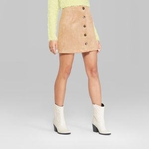 Wild Fable Faux Suede Mini Skirt